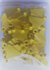 Obrazek Kolczyki czyste JUF  część żeńska -100 szt żółte